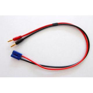 Muldental Elektronik MU-58825 EC5-Akkuladekabel mit 2 x 5 mm Stecker, 4,0 mm², Silikon, 50 cm, lose , - Made in Germany -