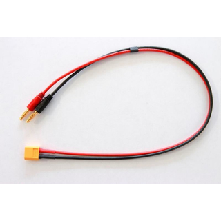 Muldental Elektronik MU-58826 XT60-Akkuladekabel mit XT60-Stecker, 2,5 mm², Silikon, 50 cm, lose , - Made in Germany -